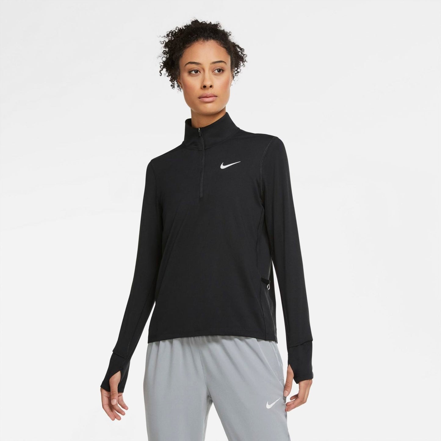 Nike Element 1/2 Zip Running Top - Black