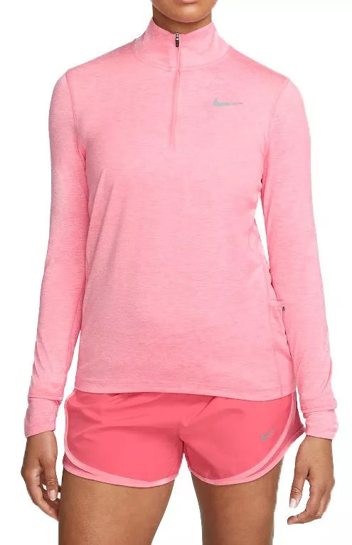 Nike Elemental Long Sleeve 1/2 Zip Pink