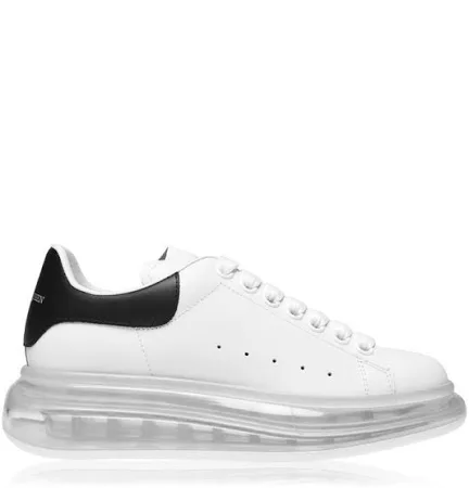 Alexander McQueen Oversized Clear Sneaker - White/Black